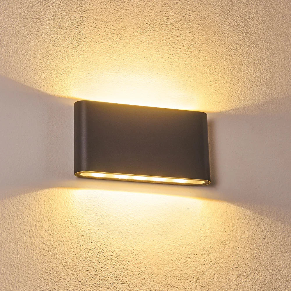 Luce moderna per la parete a doppia testa impermeabile chic.