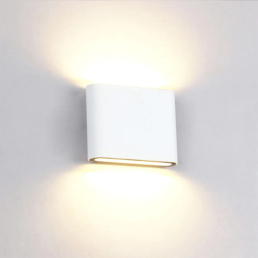 Luce moderna per la parete a doppia testa impermeabile chic.