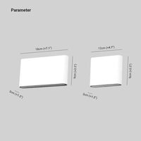 Luce moderna per la parete a doppia testa impermeabile chic.