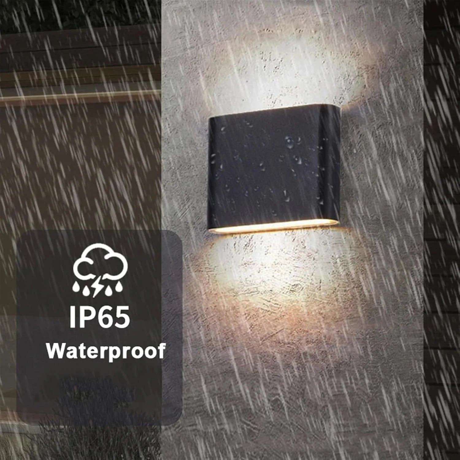 Modern Chic Waterproof Double Head Wall Light