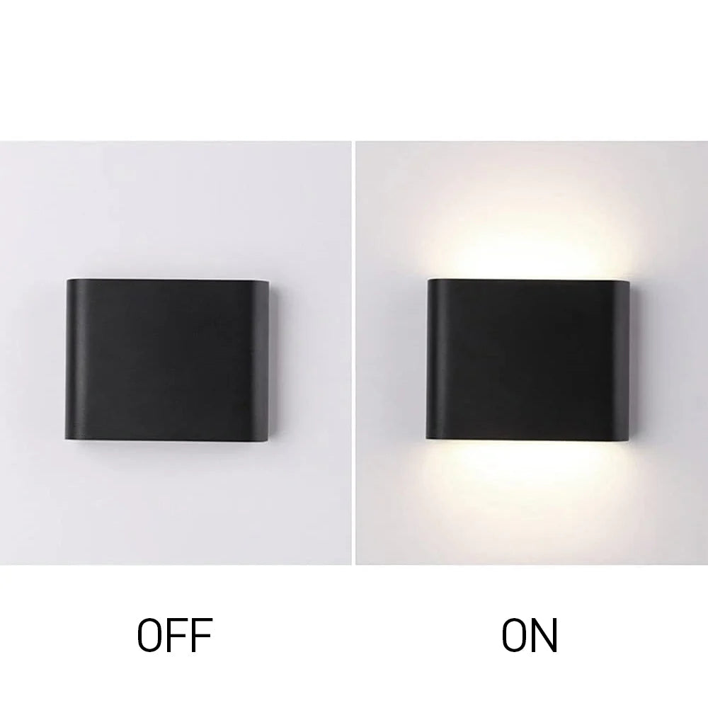 Luce moderna per la parete a doppia testa impermeabile chic.