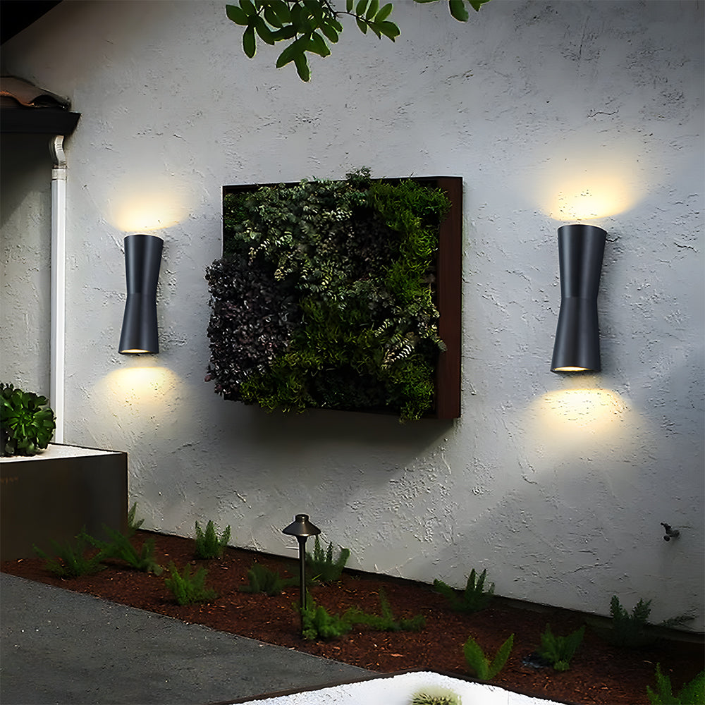 Applique murale LED moderne et étanche à double tête