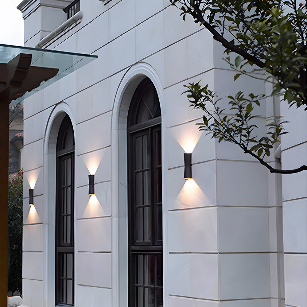 Modern Waterproof Double Head LED Wall Light