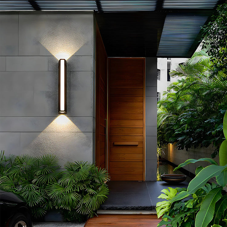 Modern Waterproof Black Outdoor LED Wall Light