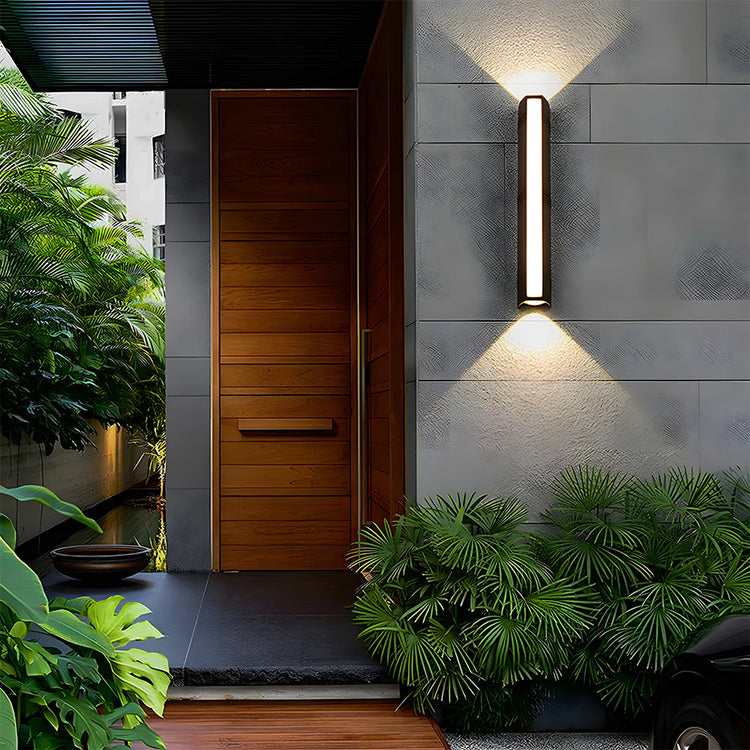 Modern Waterproof Black Outdoor LED Wall Light