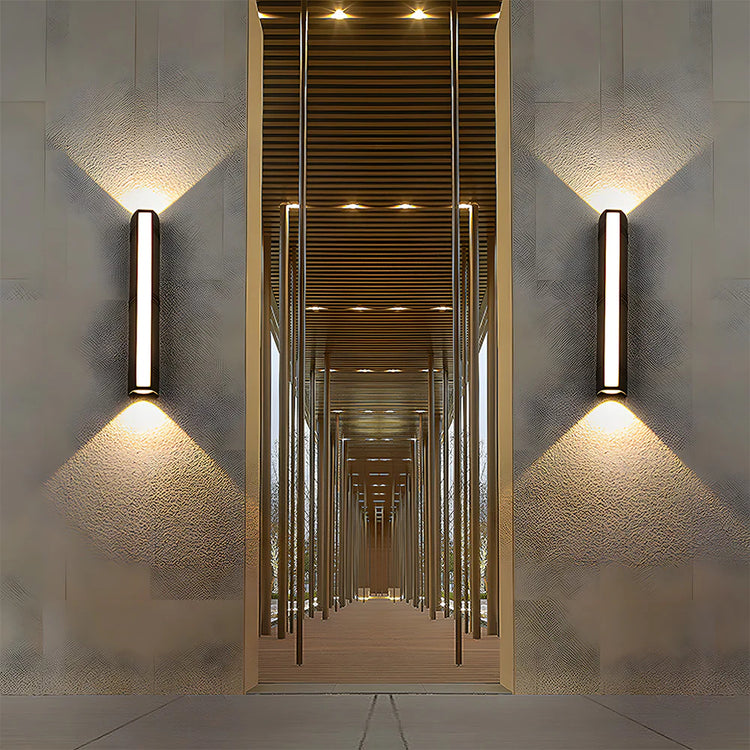 Modern Waterproof Black Outdoor LED Wall Light