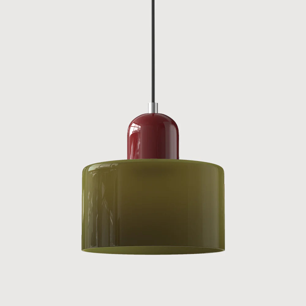 Glarefusion modern enkel cylindrig ljuskrona
