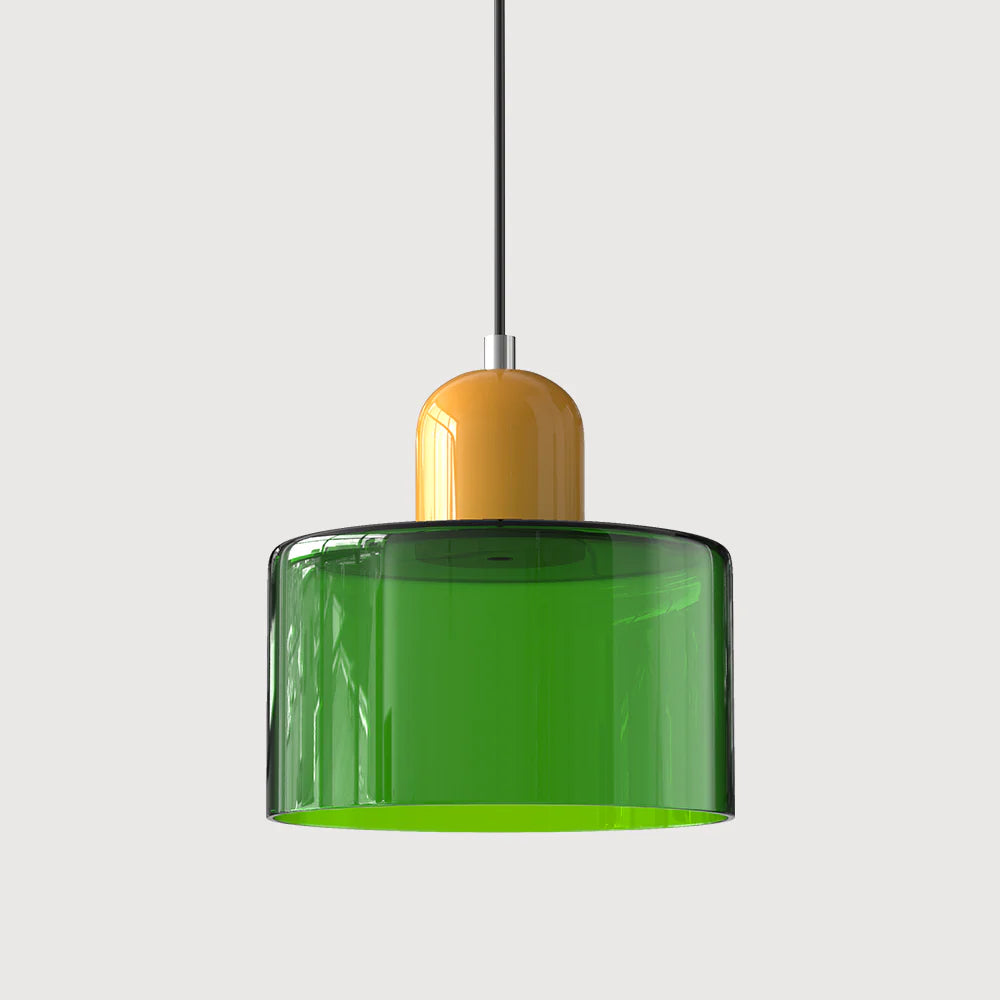 Glarefusion modern enkel cylindrig ljuskrona