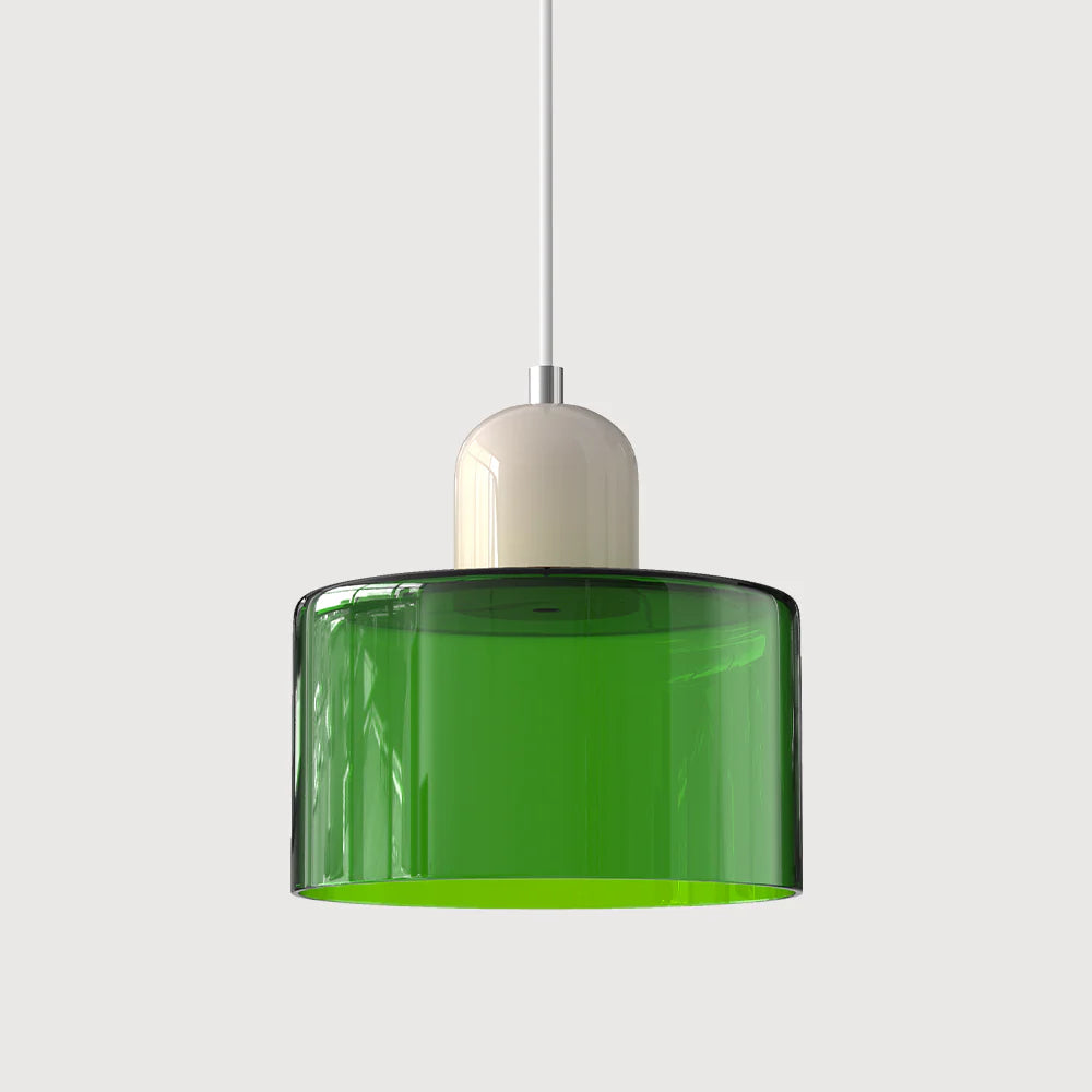 Glarefusion modern enkel cylindrig ljuskrona