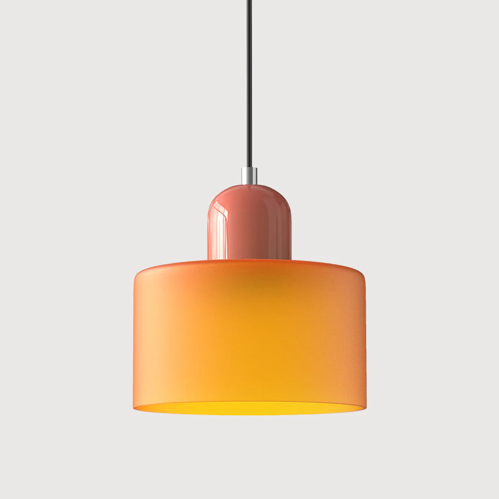 Glarefusion modern enkel cylindrig ljuskrona