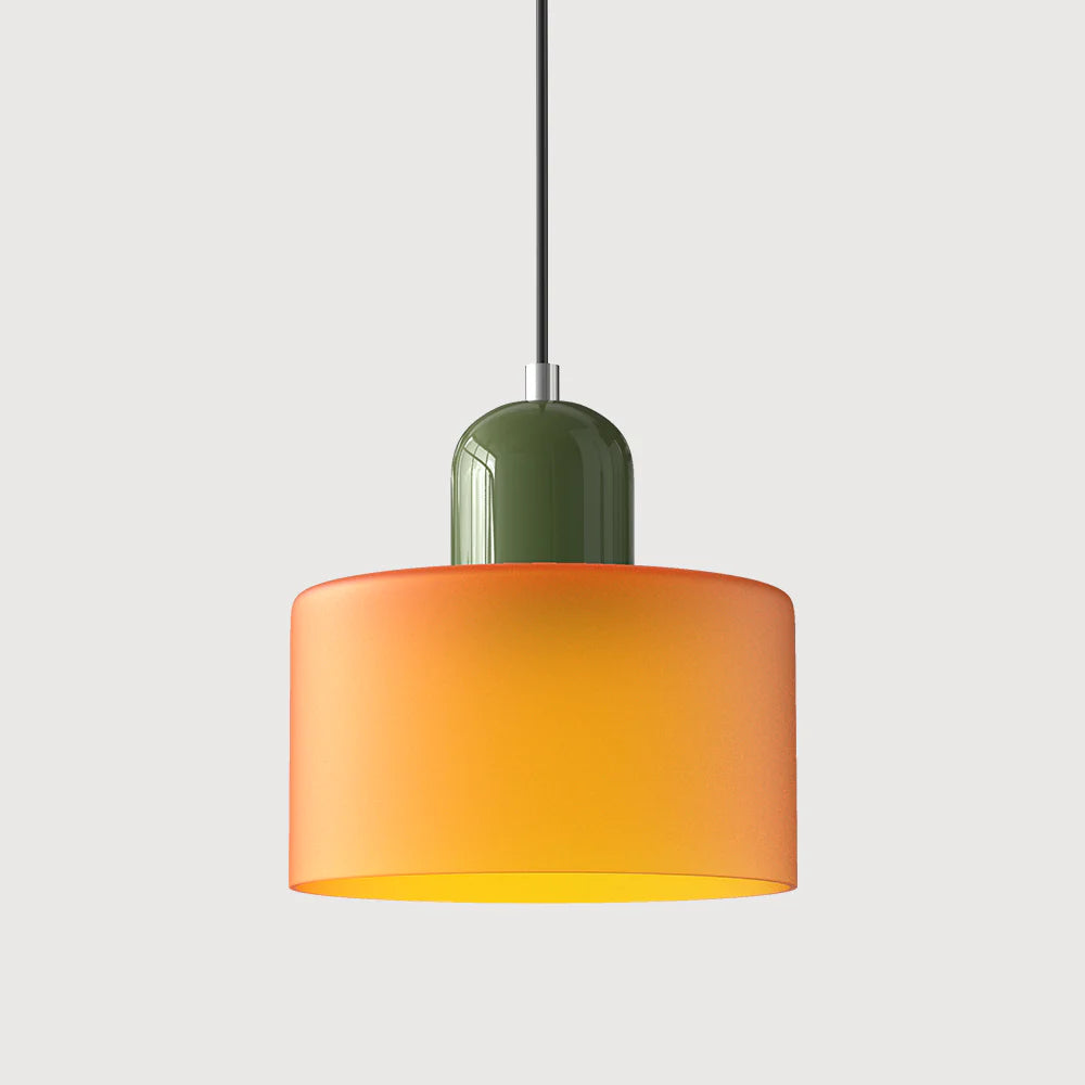 Glarefusion modern enkel cylindrig ljuskrona