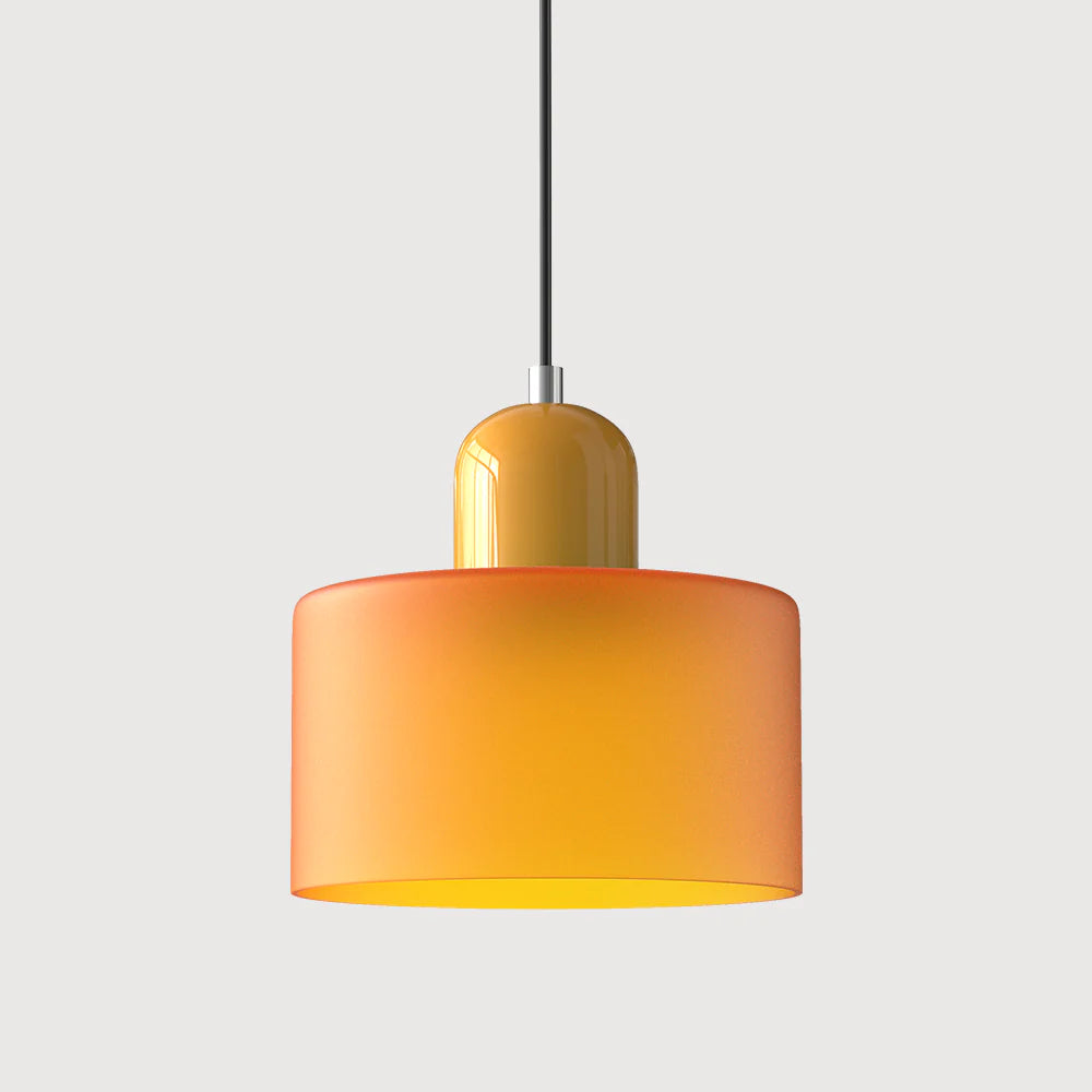 Glarefusion modern enkel cylindrig ljuskrona