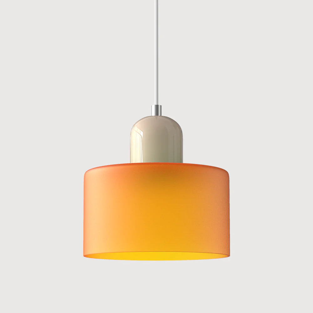 Glarefusion modern enkel cylindrig ljuskrona