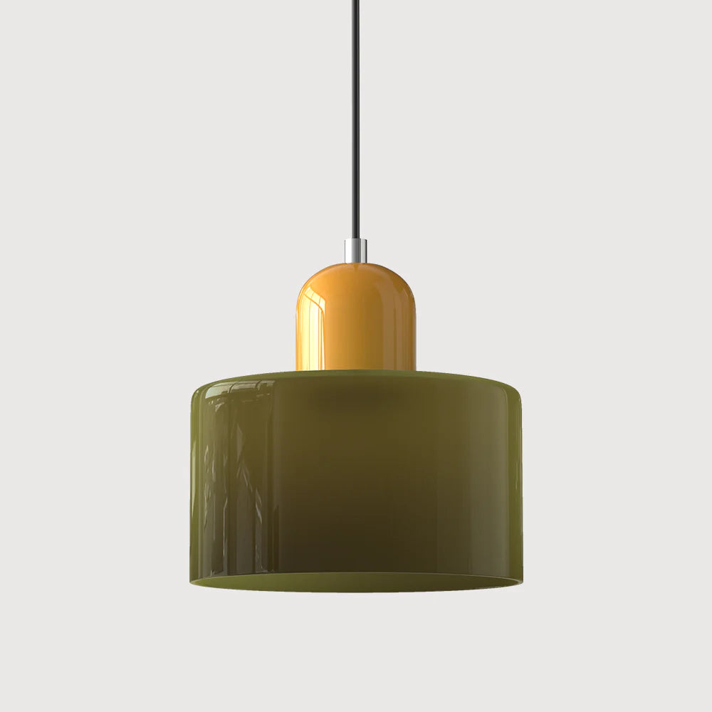 Glarefusion modern enkel cylindrig ljuskrona