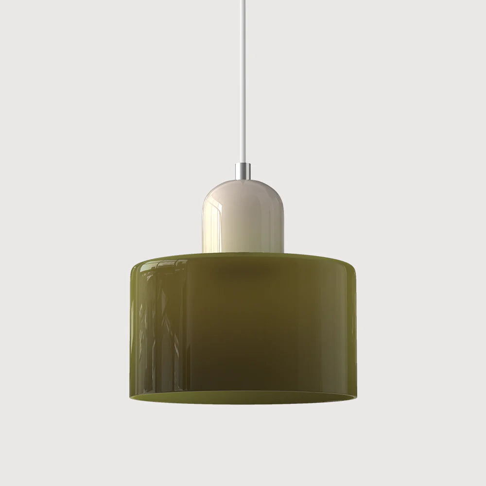 Glarefusion modern enkel cylindrig ljuskrona