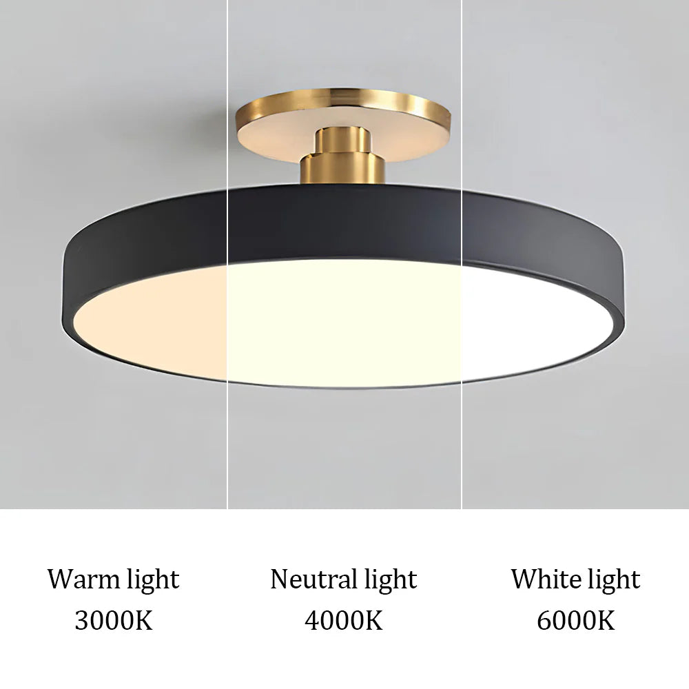 Nordic Round Flush Mount Ceiling Light