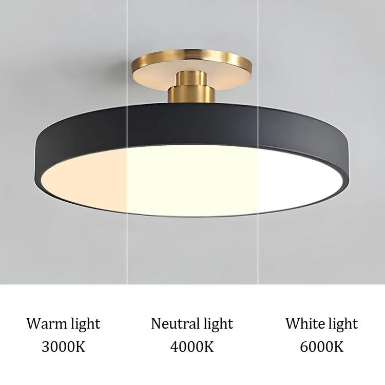 Nordic Round Flush Mount Ceiling Light