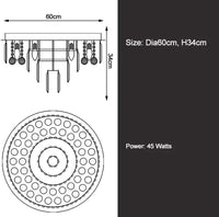 Monumento Grande Majestic Crystal Chandelier