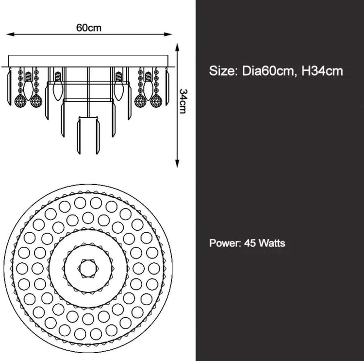 Monumento Grande Majestic Crystal Chandelier
