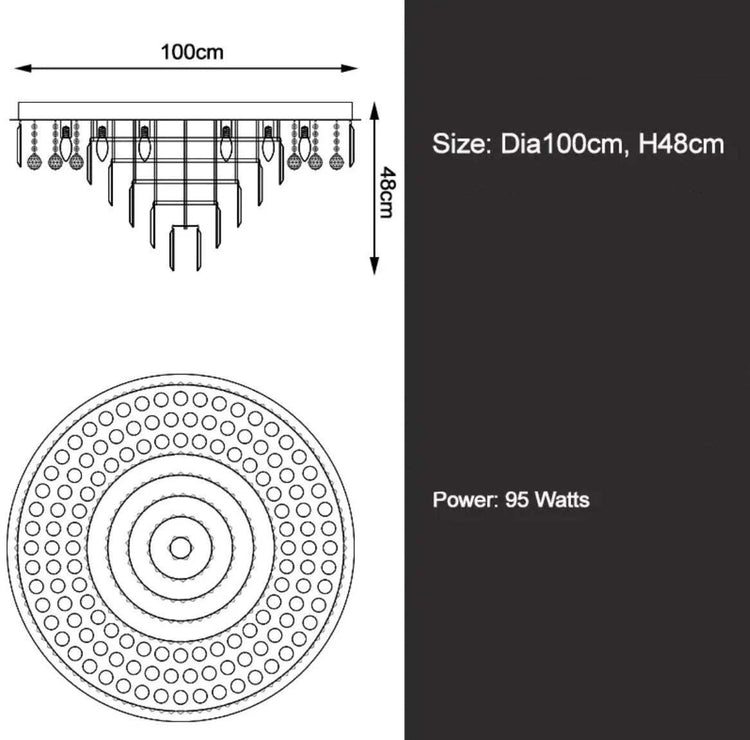Monumento Grande Majestic Crystal Chandelier