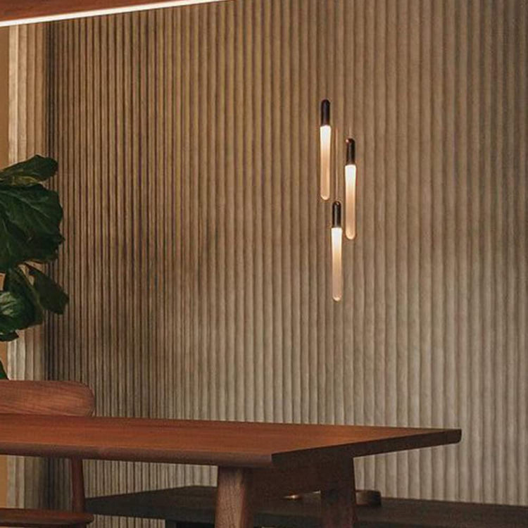 Modern Long Tube Cylindrical Suspension Pendant Light