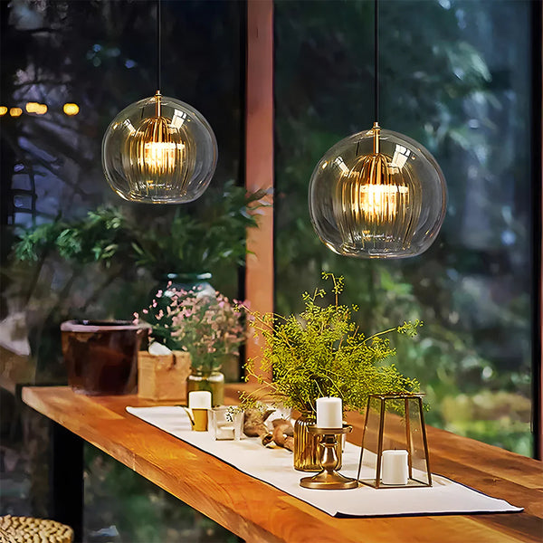 Modern Chic Spherical Glass Pendant Light