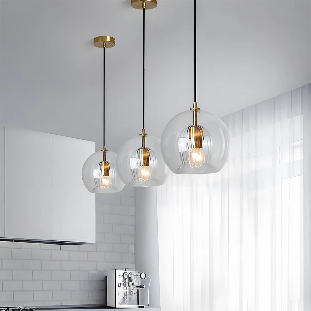 Modern Chic Spherical Glass Pendant Light