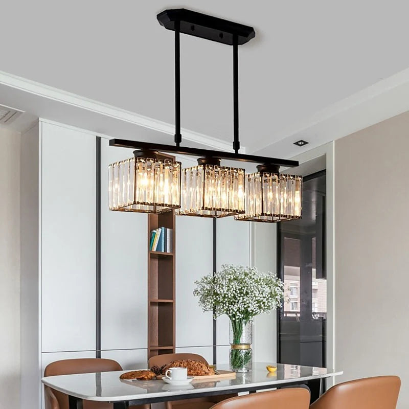 Nordic Multi-Head Glass Chandelier