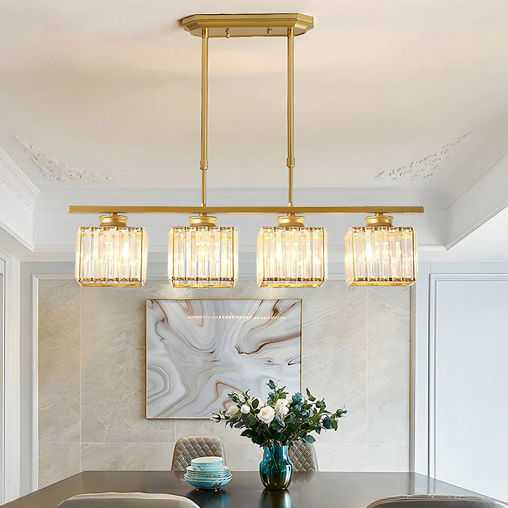 Nordic Multi-Head Glass Chandelier