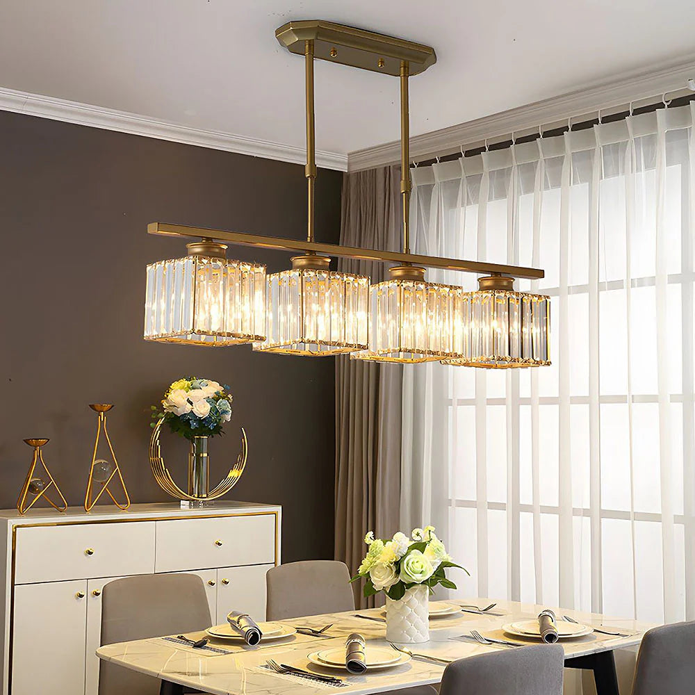 Nordic Multi-Head Glass Chandelier