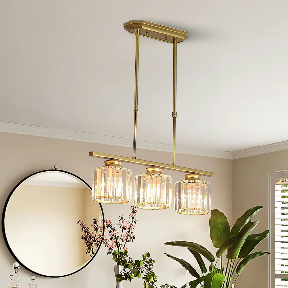 Nordic Multi-Head Glass Chandelier