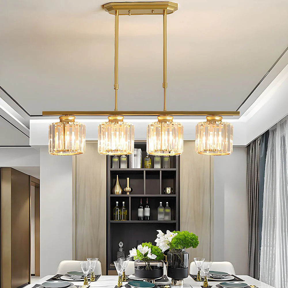 Nordic Multi-Head Glass Chandelier