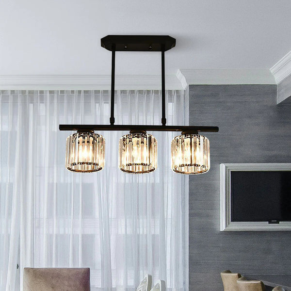 Nordic Multi-Head Glass Chandelier
