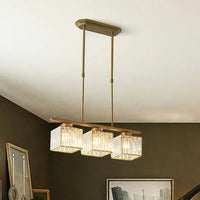 Nordic Multi-Head Glass Chandelier