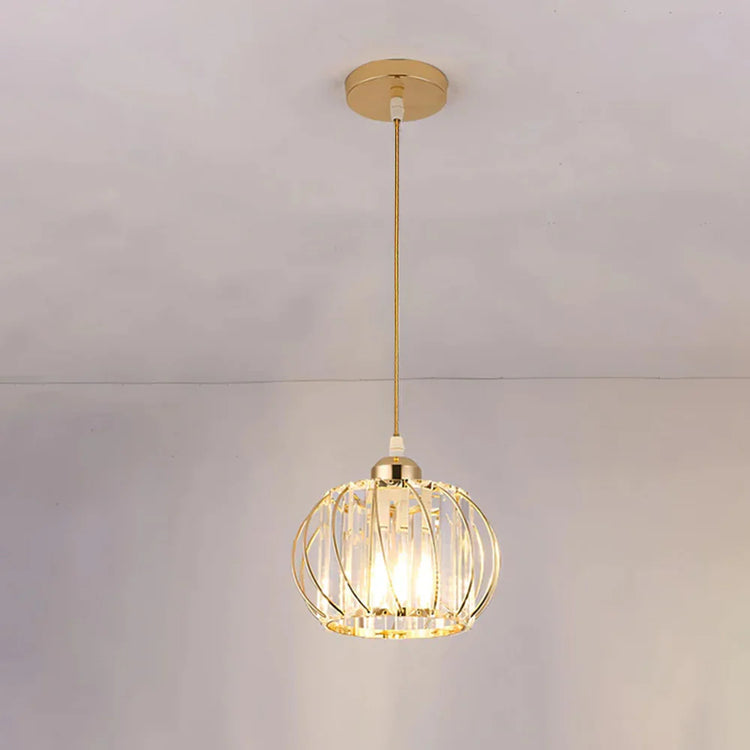 Moderne Nordisk Simple Globular Glas Pendel Light