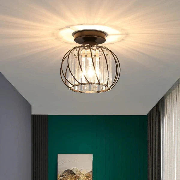 Moderne Nordisk Simple Globular Glas Pendel Light