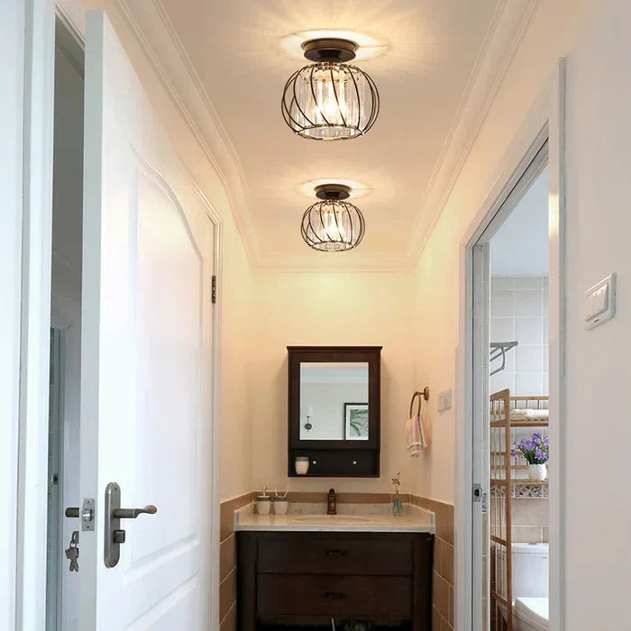 Lampe à suspension en verre globulaire simple et nordique moderne