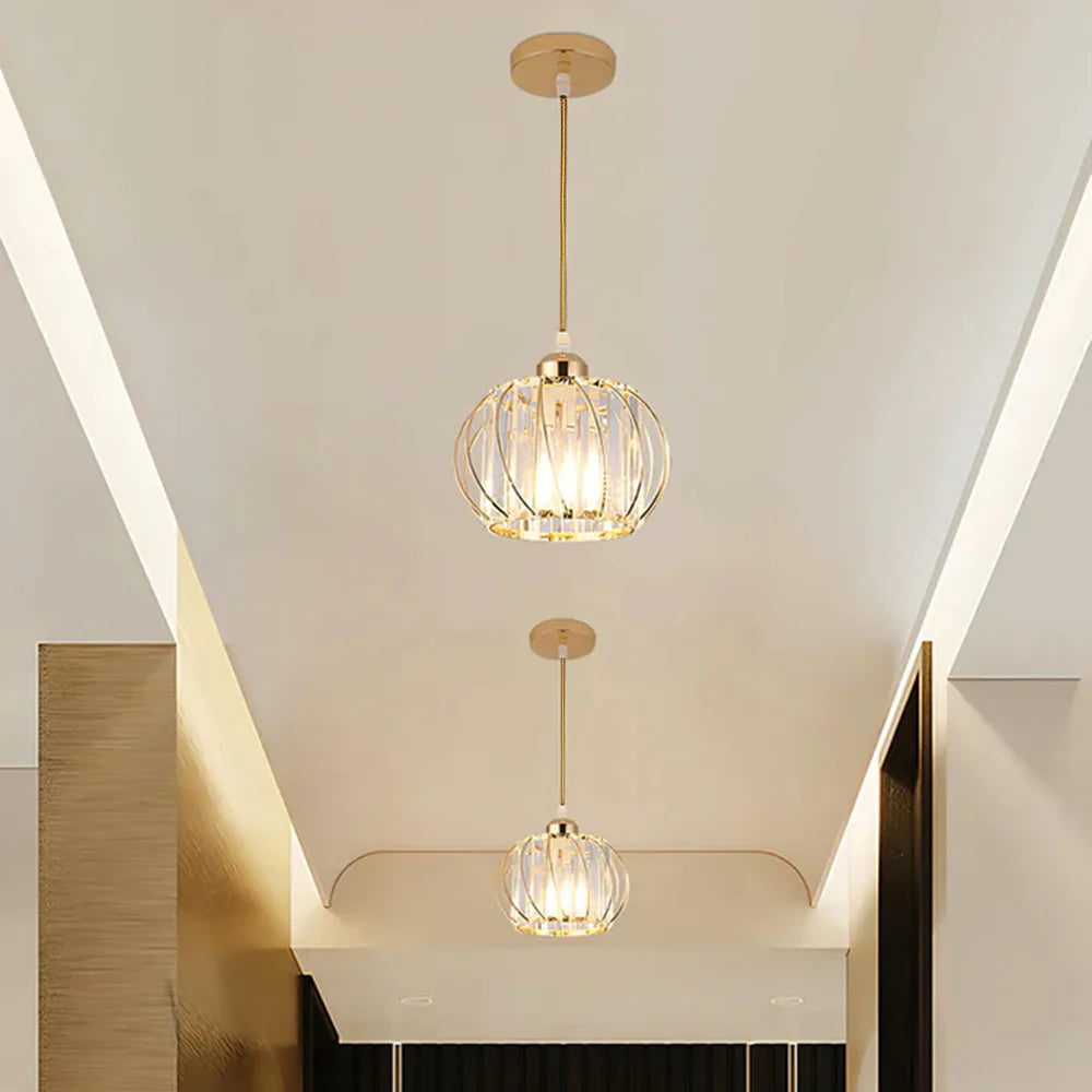 Lampe à suspension en verre globulaire simple et nordique moderne