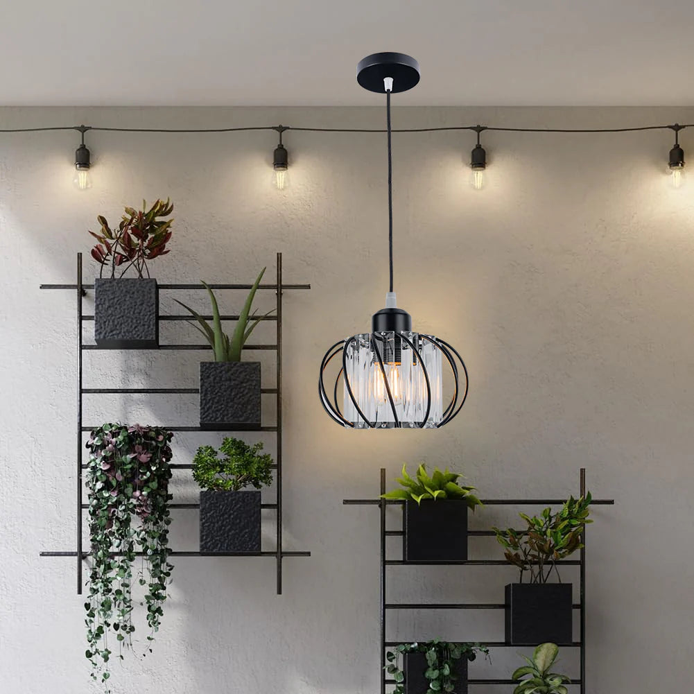 Lampe à suspension en verre globulaire simple et nordique moderne