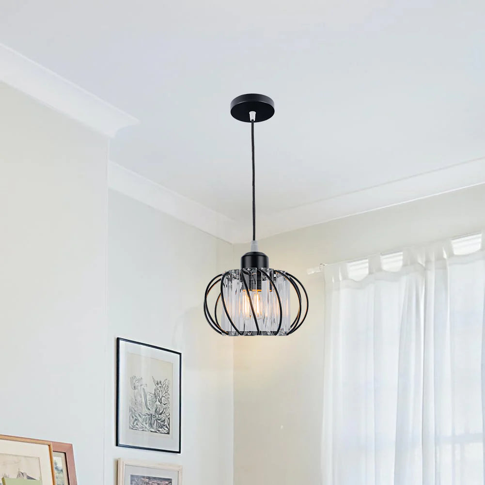 Lampe à suspension en verre globulaire simple et nordique moderne