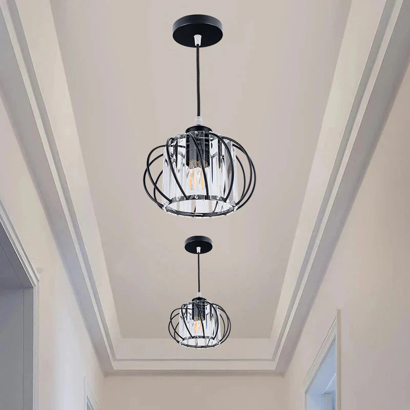 Lampe à suspension en verre globulaire simple et nordique moderne