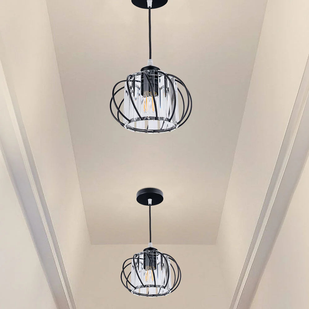 Lampe à suspension en verre globulaire simple et nordique moderne