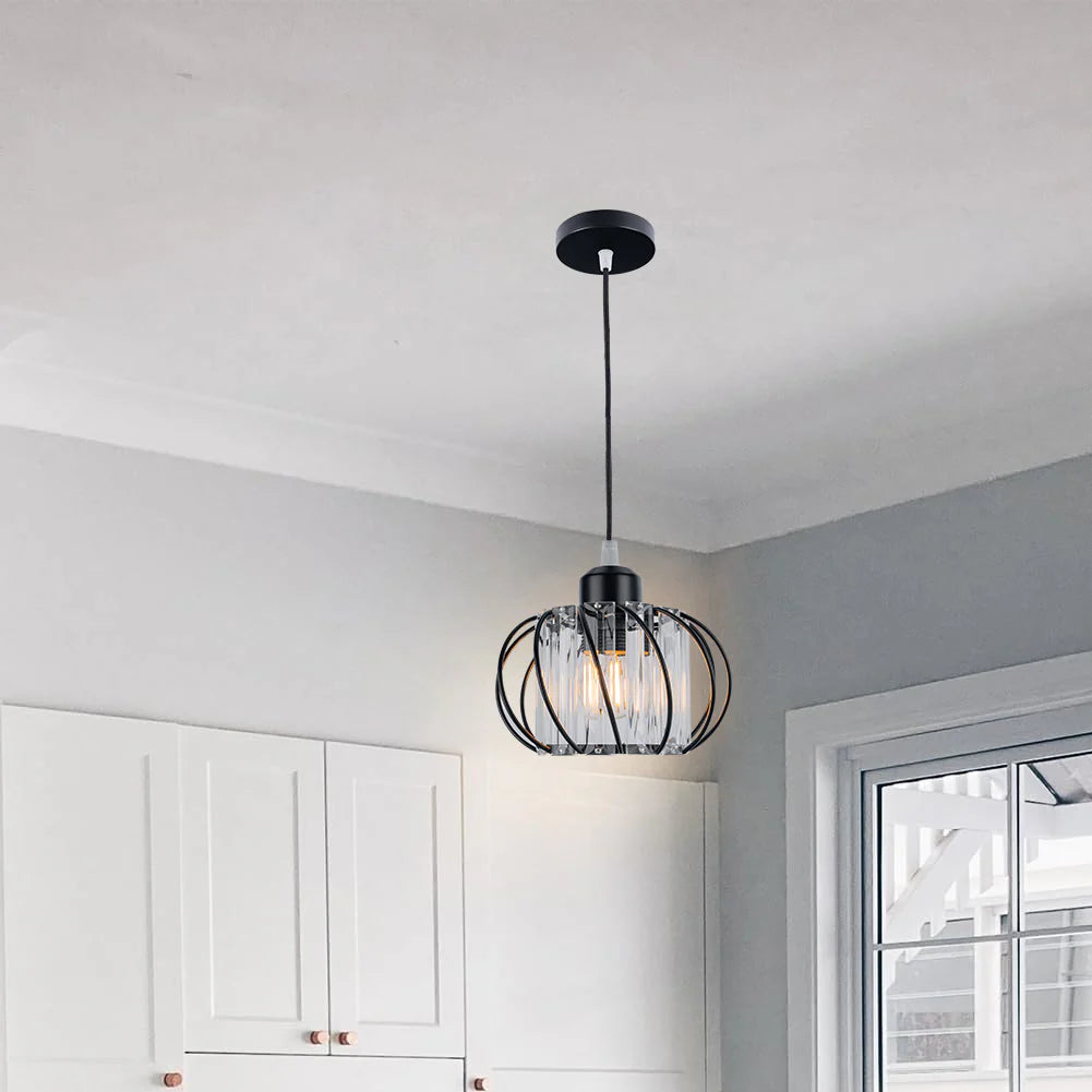 Lampe à suspension en verre globulaire simple et nordique moderne