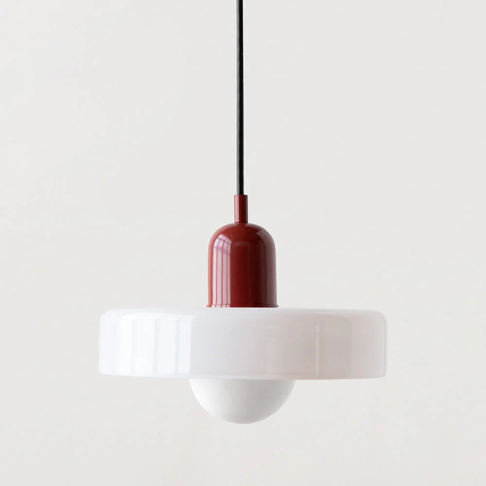 Glarefusion Pendante LED de verre Bauhaus moderne