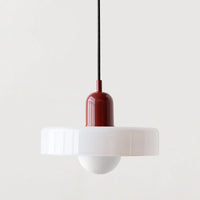 Glarefusion Pendante LED de verre Bauhaus moderne