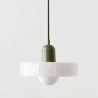 Glarefusion Pendante LED de verre Bauhaus moderne