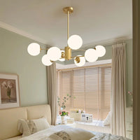Nordic Ball Cream Glass lysekrone