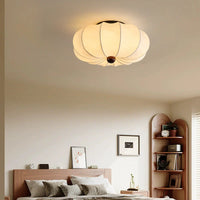 Trendy Round Silk Ceiling Light