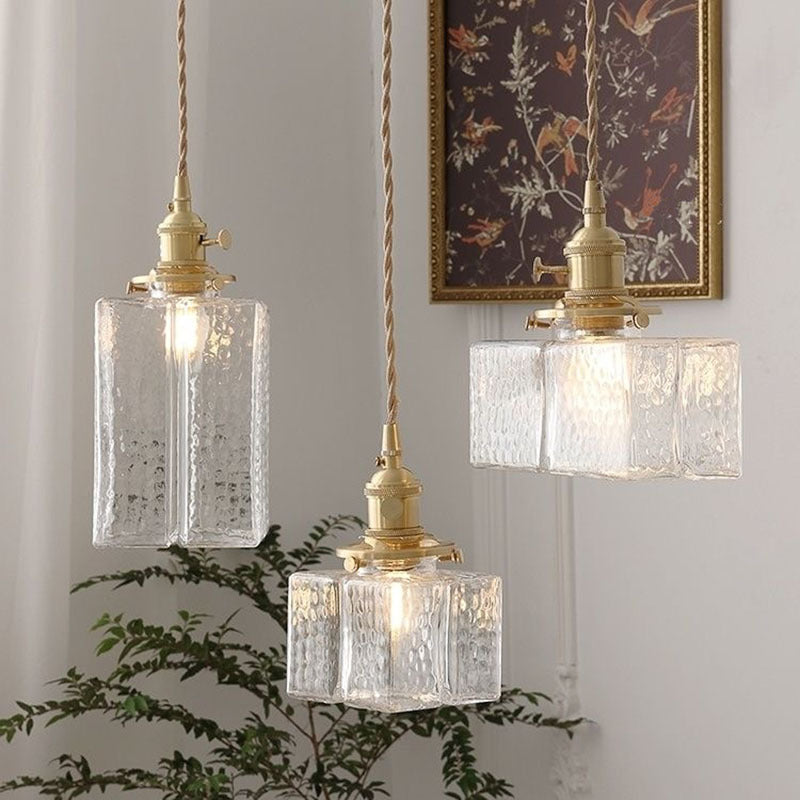 Lampada a sospensione in vetro retrò moderno GLAREFUSIONE