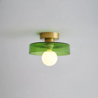Modern Minimalist Bauhaus Glass Ceiling Light